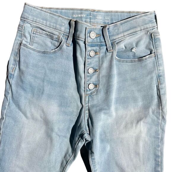 Old Navy Super Skinny Rockstar Lightwash Jeggings Size  14 - Picture 3 of 6